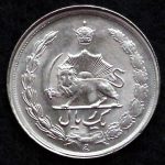 1 ریال محمدرضا شاه پهلوی (دو تاج)