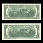 جفت اسکناس جایگزین 2 دلاری - شماره زیبا و خاص - Image 2