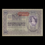 اسکناس 10000 کرون امپراتوری اتریش-مجارستان با مهر قرمز کمیاب - Image 3