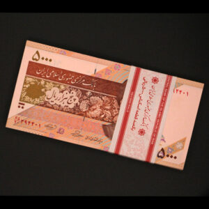 بسته یک تا صد اسکناس پنج هزار ریال شماره قرینه