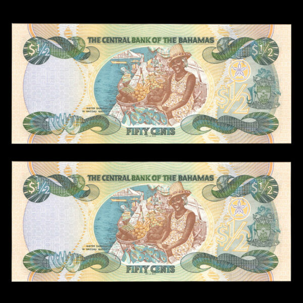 پنجاه سنت باهاماس با پرتره ملکه الیزابت - Image 2