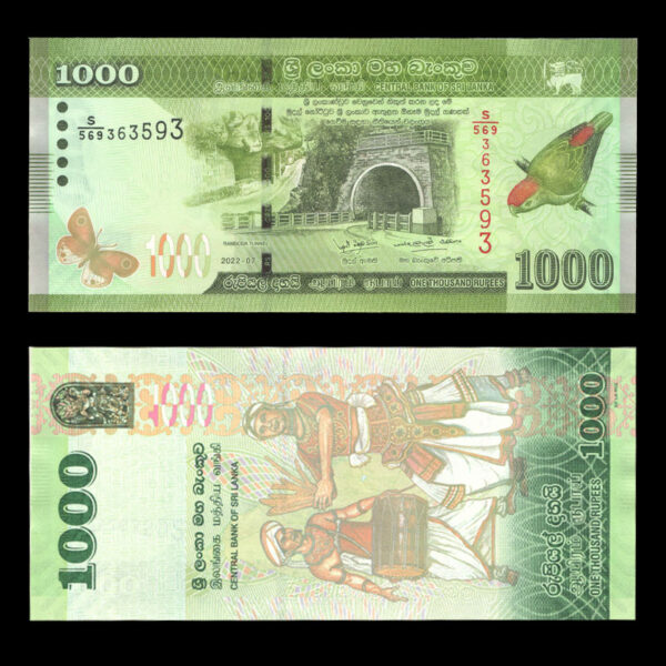 اسکناس 1000 روپیه سریلانکا 2022 - Image 1
