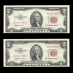 2 دلاری آمریکا با مهر قرمز (Red Seal)
