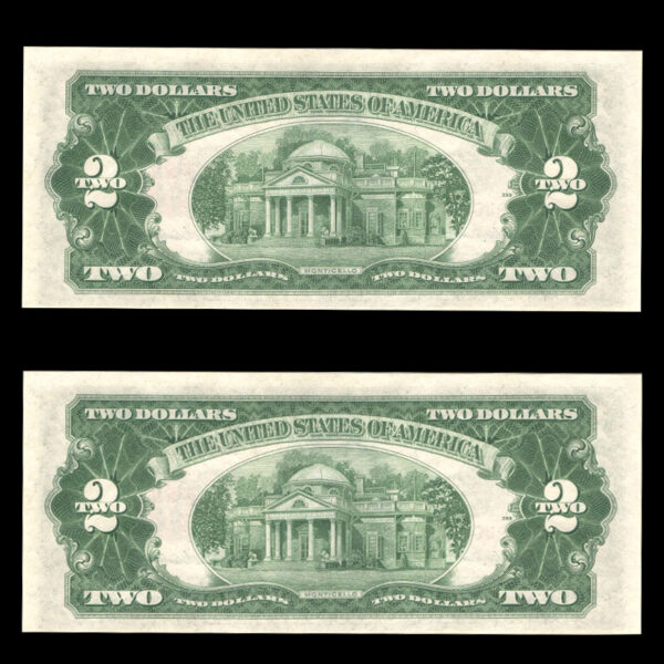 2 دلاری آمریکا با مهر قرمز (Red Seal) - Image 2