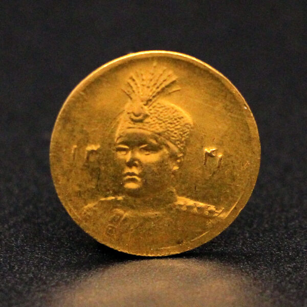 سکه طلا پنج هزاری تصویری احمد شاه 1341 - Image 1